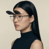 Occhiali da Vista Aviatore con Clip Oro da Donna - FE-CM504 | Foureyes Collection