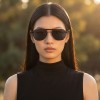 Occhiali da Vista Aviatore con Clip Oro da Donna - FE-CM504 | Foureyes Collection