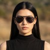 Occhiali da Vista Aviatore con Clip Oro da Donna - FE-CM505 | Foureyes Collection