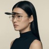Occhiali da Vista Aviatore con Clip Oro da Donna - FE-CM505 | Foureyes Collection