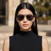 Occhiali da Vista Aviatore con Clip Oro da Donna - FE-CM505 | Foureyes Collection