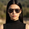 Occhiali da Vista Aviatore con Clip Oro da Donna - FE-CM506 | Foureyes Collection