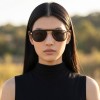Occhiali da Vista Aviatore con Clip Oro da Donna - FE-CM506 | Foureyes Collection