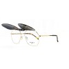 Occhiali da Vista Aviatore con Clip Oro da Donna - FE-CM506 | Foureyes Collection
