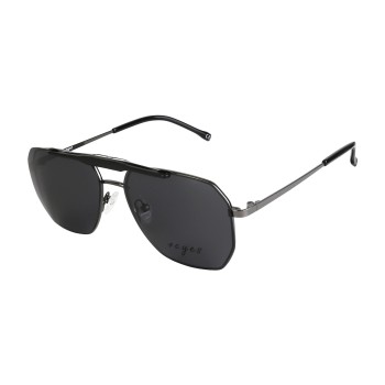 Occhiali da Vista Aviatore con Clip Neri da Uomo - FE-CM506 | Foureyes Collection