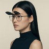 Occhiali da Vista Aviatore con Clip Oro da Donna - FE-CM506 | Foureyes Collection