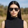 Occhiali da Vista Aviatore con Clip Oro da Donna - FE-CM506 | Foureyes Collection