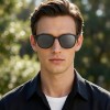 Occhiali da Vista Tondi con Clip Neri da Uomo - FE-CU301 | Foureyes Collection