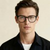Occhiali da Vista Tondi con Clip Neri da Uomo - FE-CU301 | Foureyes Collection