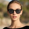 Occhiali da Vista Tondi con Clip Tartarugati da Donna - FE-CU301 | Foureyes Collection