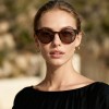 Occhiali da Vista Tondi con Clip Tartarugati da Donna - FE-CU301 | Foureyes Collection