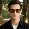 Occhiali da Vista Tondi con Clip Neri da Uomo - FE-CU301 | Foureyes Collection