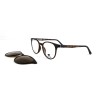Occhiali da Vista Tondi con Clip Neri da Uomo - FE-CU301 | Foureyes Collection