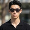 Occhiali da Vista Rettangolari con Clip Neri da Uomo - FE-CU302 | Foureyes Collection