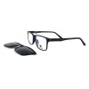 Occhiali da Vista Rettangolari con Clip Tartarugati da Donna - FE-CU302 | Foureyes Collection
