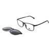 Occhiali da Vista Rettangolari con Clip Tartarugati da Donna - FE-CU303 | Foureyes Collection