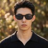 Occhiali da Vista Rettangolari con Clip Neri da Uomo - FE-CU303 | Foureyes Collection