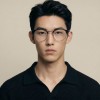 Occhiali da Vista Tondi con Clip Neri da Uomo - FE-CU304 | Foureyes Collection