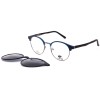 Occhiali da Vista Tondi con Clip Tartarugati da Donna - FE-CU304 | Foureyes Collection
