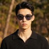 Occhiali da Vista Tondi con Clip Neri da Uomo - FE-CU304 | Foureyes Collection