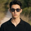 Occhiali da Vista Rettangolari con Clip Neri da Uomo - FE-CU305 | Foureyes Collection