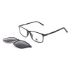 Occhiali da Vista Rettangolari con Clip Tartarugati da Donna - FE-CU305 | Foureyes Collection