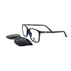 Occhiali da Vista Rettangolari con Clip Tartarugati da Donna - FE-CU305 | Foureyes Collection
