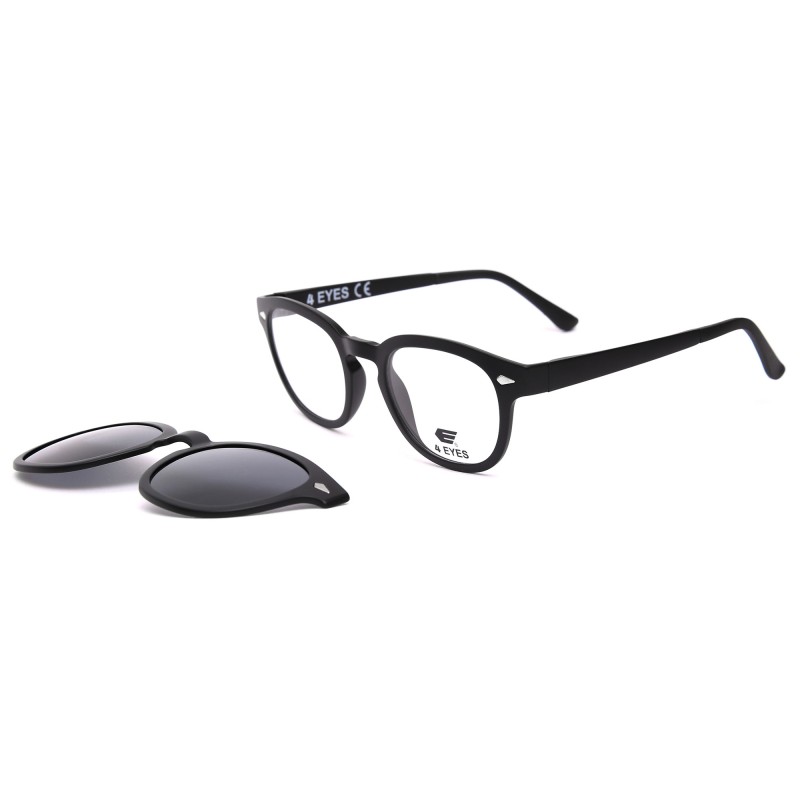 Occhiali da Vista Tondi con Clip Tartarugati da Donna - FE-CU306 | Foureyes Collection