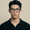 Occhiali da Vista Tondi con Clip Neri da Uomo - FE-CU306 | Foureyes Collection