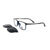 Occhiali da Vista Rettangolari con Clip Tartarugati da Donna - FE-CU307 | Foureyes Collection