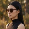 Occhiali da Vista Tondi con Clip Rossi da Donna - FE-CU309 | Foureyes Collection