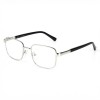 Occhiali da Vista Rettangolari Argento da Uomo - FE-M201 | Foureyes Collection