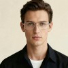 Occhiali da Vista Rettangolari Argento da Uomo - FE-M201 | Foureyes Collection