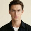Occhiali da Vista Rettangolari Argento da Uomo - FE-M201 | Foureyes Collection