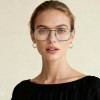 Occhiali da Vista Aviatore Argento da Donna - FE-M209 | Foureyes Collection