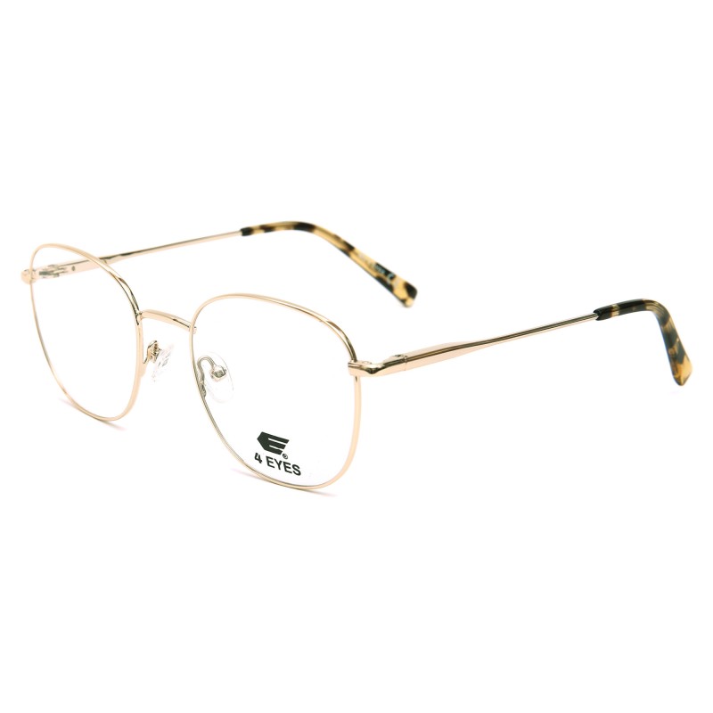 Occhiali da Vista Quadrati Arrotondati Argento da Donna - FE-M210 | Foureyes Collection