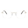 Occhiali da Vista Senza Montatura Rettangolari Neri da Uomo - FE-M213 | Foureyes Collection