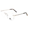 Occhiali da Vista Senza Montatura Rettangolari Neri da Uomo - FE-M213 | Foureyes Collection