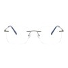 Occhiali da Vista Senza Montatura Rettangolari Neri da Uomo - FE-M213 | Foureyes Collection