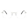Occhiali da Vista Senza Montatura Rettangolari Neri da Uomo - FE-M213 | Foureyes Collection