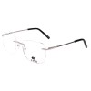 Occhiali da Vista Senza Montatura Rettangolari Neri da Uomo - FE-M213 | Foureyes Collection
