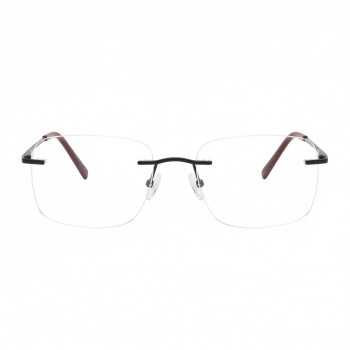 Occhiali da Vista Senza Montatura Rettangolari Neri da Uomo - FE-M213 | Foureyes Collection