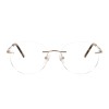 Occhiali da Vista Senza Montatura Tondi Tartarugati da Donna - FE-M214 | Foureyes Collection