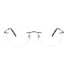 Occhiali da Vista Senza Montatura Tondi Tartarugati da Donna - FE-M214 | Foureyes Collection