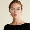 Occhiali da Vista Senza Montatura Tondi Tartarugati da Donna - FE-M214 | Foureyes Collection