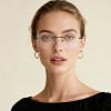 Occhiali da Vista Senza Montatura Tondi Tartarugati da Donna - FE-M214 | Foureyes Collection