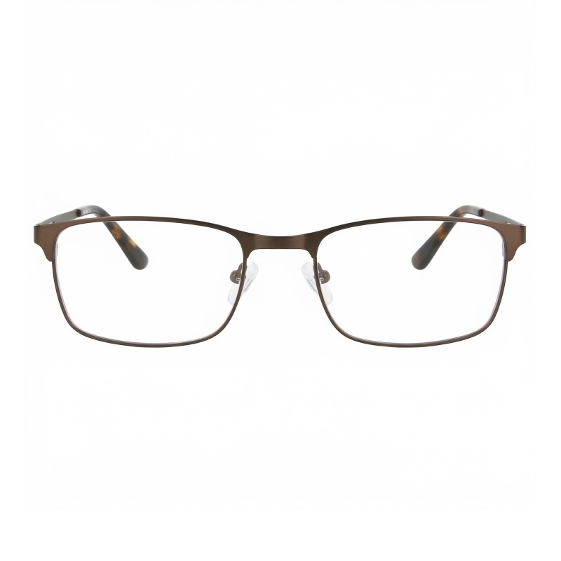 Occhiali da Vista Browline Rettangolari Marroni da Donna - FE-M215 | Foureyes Collection