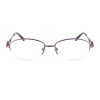 Occhiali da Vista Ovali Mezza Montatura Viola da Donna - FE-M219 | Foureyes Collection