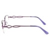 Occhiali da Vista Ovali Mezza Montatura Viola da Donna - FE-M219 | Foureyes Collection