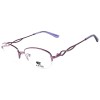 Occhiali da Vista Ovali Mezza Montatura Viola da Donna - FE-M219 | Foureyes Collection